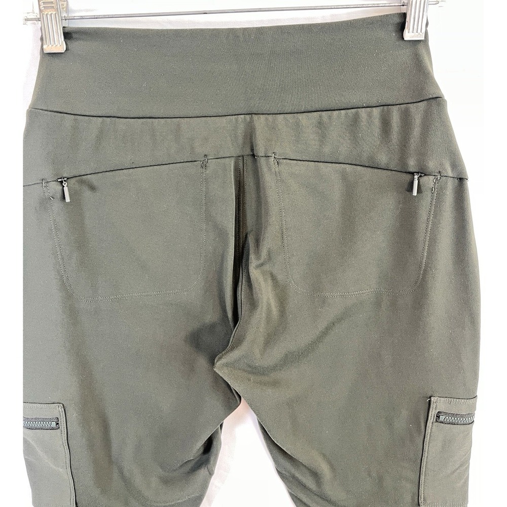 Athleta Headlands Hybrid Cargo Tight Leggings Peat Zippered Pockets S ize 4 - Picture 14 of 14